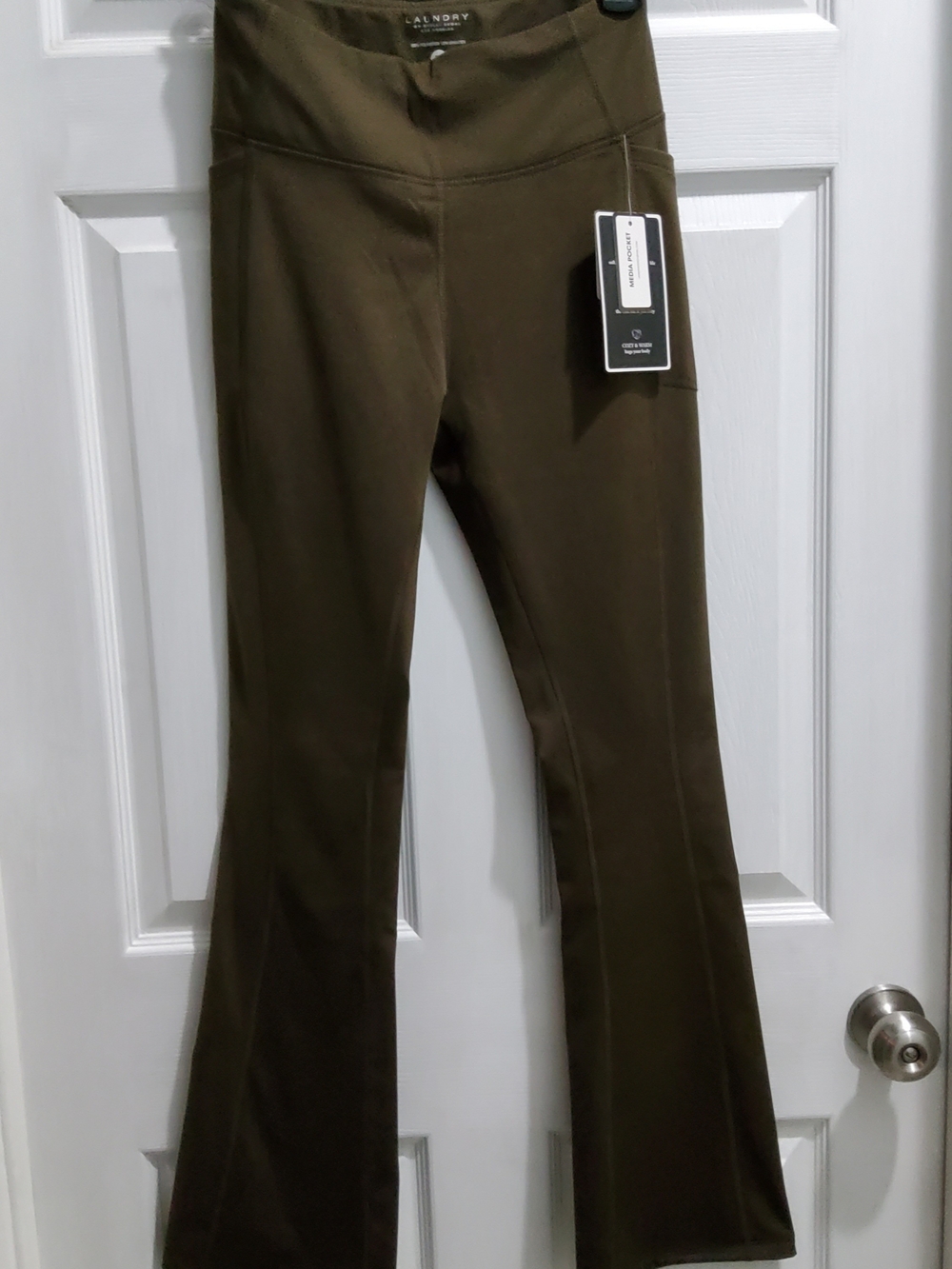 The Laundry Room Olive Flared Leggings